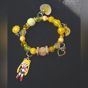 Lemonade, sailor, Moon charm bracelet